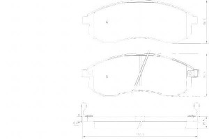 Klocki Hamulcowe Mitsubishi L200 01-07 A.b.s.