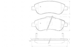 Klocki Hamulcowe Honda Cr-v Iii 07- Przód A.b.s.