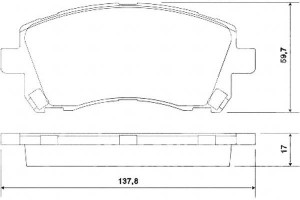 Klocki Hamulcowe Subaru Forester 97-00 A.b.s.