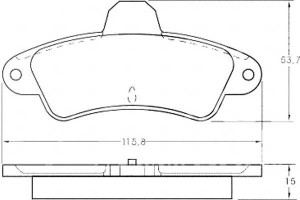 Klocki Hamulcowe Ford Mondeo 93-00 Tył A.b.s.
