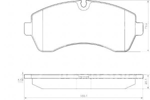 Klocki Hamulcowe Mercedes Sprinter 5-t 06- A.b.s.