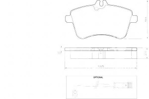 Klocki Hamulcowe Mercedes W245 B-klasa 04-11 A.b.s