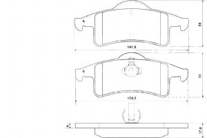 Klocki Hamulcowe Jeep Grand Cherokee 99-05 Tył A.b