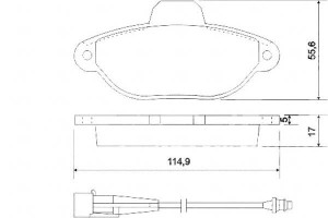 Klocki Hamulcowe Fiat Punto 93-99 Z Czuj. A.b.s.