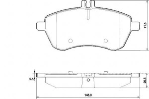 Klocki Hamulcowe Mercedes W204 C-klasa 07-13 A.b.s