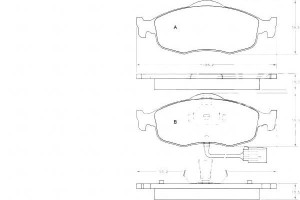 Klocki Hamulcowe Ford Mondeo 93-00 Z Czuj A.b.s.