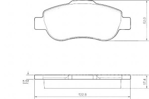 Klocki Hamulcowe Fiat Panda 1.3jtd 03- A.b.s.