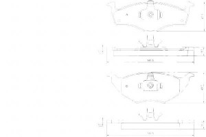 Klocki Hamulcowe Vw Lupo 99-05 A.b.s.