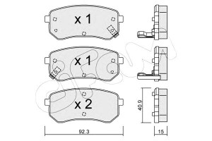 Klocki Hamulcowe Kia Picanto 04-11 Tył Z Czuj. Cif