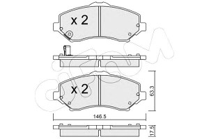 Klocki Hamulcowe Jeep Wrangler 07-17 Przód Cifam