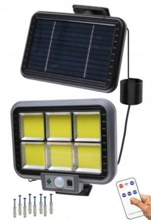Lampa Solarna Led Czujnik Zmierzchu Ruchu 1255