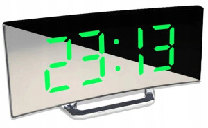 BUDZIK Zegar Cyfrowy LUSTRO LED Termometr 3052