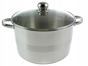Indukcja Garnek Stal Z Pokrywką 10l 28cm 9119