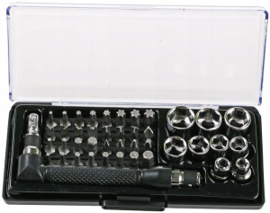 Zestaw Nakładek KLUCZY nasadowych 44 el TORX 8042