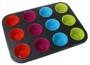 Forma na MUFFINKI 12 Babeczki Silikonowe 4188