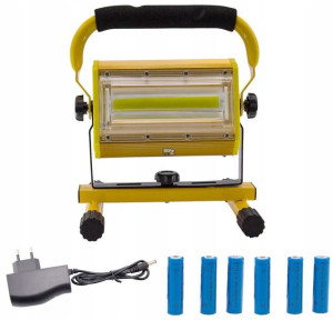 Halogen Przenośny Lampa Robocza 100w Akumulator