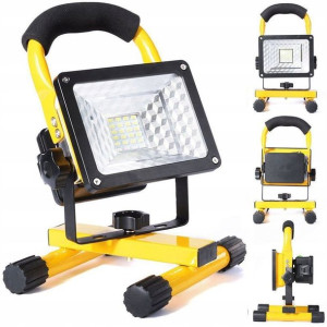 Halogen Przenośny Lampa Robocza 30w Akumulator 265