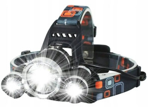 LATARKA Czołowa CREE 3x LED TYLNE Czołówka 2656