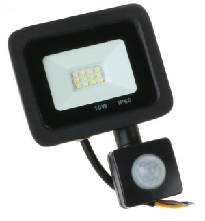 HALOGEN Naświetlacz Lampa LED z CZUJNIK RUCHU 10W