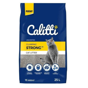 Calitti Strong Bezzapachowy Żwirek Bentonitowy Dla Kota 25 l