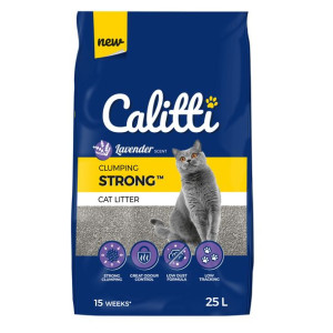 Calitti Strong Lawender Żwirek Bentonitowy Dla Kota Lawendowy 25 l
