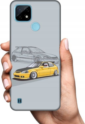 Obudowa Etui Na Realme C21 Wzory Case+szkło