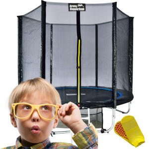 Trampolina Ogrodowa Dla Dzieci 252cm 8ft Z Siatką I Drabinką Gratis