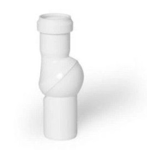 Kolano kanalizacyjne nastawne kula fi 32 mm białe