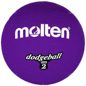 Piłka gumowa molten dodgeball db2-v r.2 fioletowa