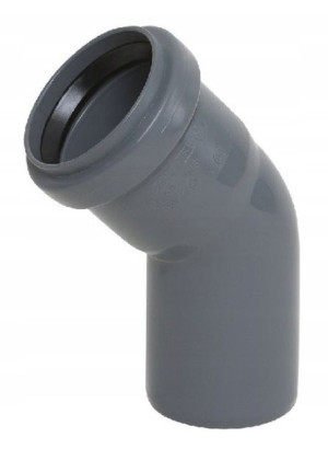 Kolano Kanalizacyjne Szare Pp 40/30° 40mm 30°