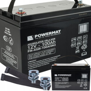 Akumulator VRLA AGM 12V 100Ah Bateria do UPS C20 PM-AGM-100AHM2 PM1202
