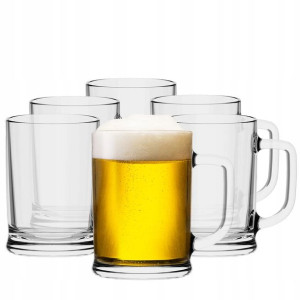 KUFEL do piwa 500ml KOMPLET 6 sztuk TREND FOR HOME