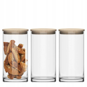 Słoiki do przechowywania 3x1210 ml TREND FOR HOME
