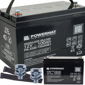 Akumulator VRLA AGM 12V 100Ah Bateria do UPS C10 PM-AGM-100AHM1 PM1201