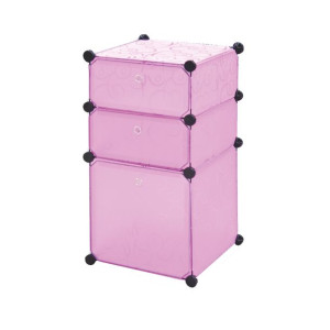 SZAFA MODUŁOWA Garderoba 3 moduły PINK BASIC