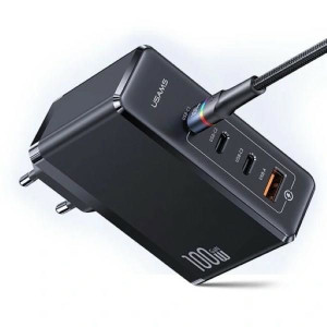 Usams Ład. Siec. 3xusb-c+1xusb Gan 100w T50 Pd (only Head) Fast Charging