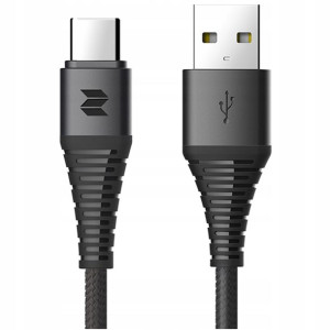 Rock Oryginalny Wzmacniany Mocny Kabel Usb C Qc 3a