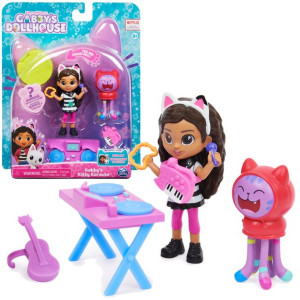 Koci Domek Gabi i DJ Kocimiętka zestaw karaoke figurki DJ Catnip Gabby's Do