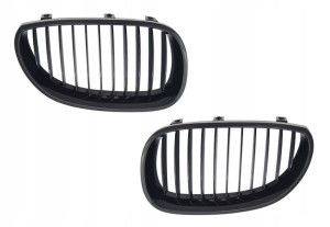 ATRAPY GRILL NERKI BMW 5 E60 E61 L+P czarny mat