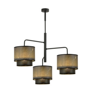 ARIGATO 3 MARBEL BLACK 1191/3 nowoczesna lampa sufitowa design abażur