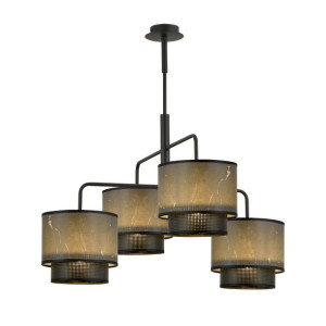 ARIGATO 4 MARBEL BLACK 1191/4 nowoczesna lampa sufitowa design abażur