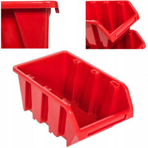 10 x Kuweta warsztat garaż 120x195x90 mm Czerwony