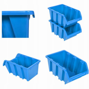 5x Kuweta pojemnik warsztat 100x150x70 niebieski