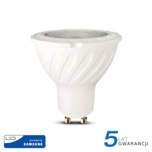 Żarówka LED V-TAC SAMSUNG CHIP 7W GU10 38st VT-277 6400K 480lm 5 Lat Gwaran
