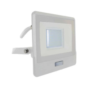 Projektor LED V-TAC 30W SAMSUNG CHIP Czujnik Ruchu Biały Przewód 1M VT-138S