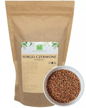 Sorgo czerwone ziarno 1 kg - oczyszczone obłuszczone