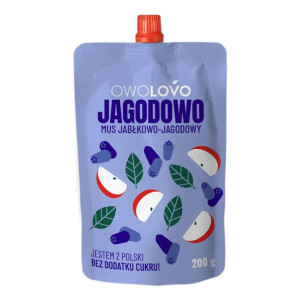 Owolovo Mus Jabłkowo-Jagodowy 200g