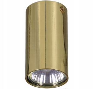 Lampa Sufitowa Spot Tuba Złoty == Do Kuchni Salonu