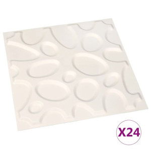 Panele ścienne 3D, 24 szt., 0,5x0,5 m, 6 m²