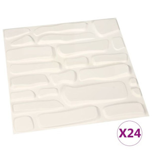 Panele ścienne 3D, 24 szt., 0,5x0,5 m, 6 m²